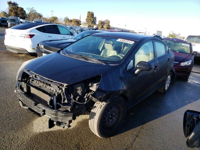 KIA RIO LX 2013 with VIN KNADM4A38D6291014 - Photo from auction