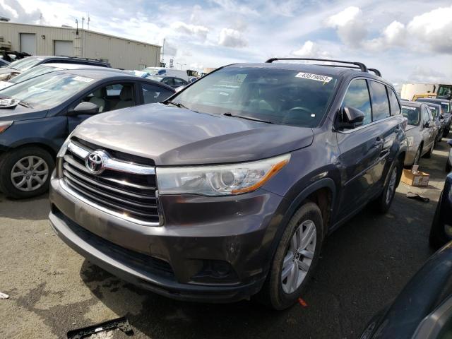 TOYOTA HIGHLANDER 2016 with VIN 5TDBKRFH2GS291659 - Photo from auction