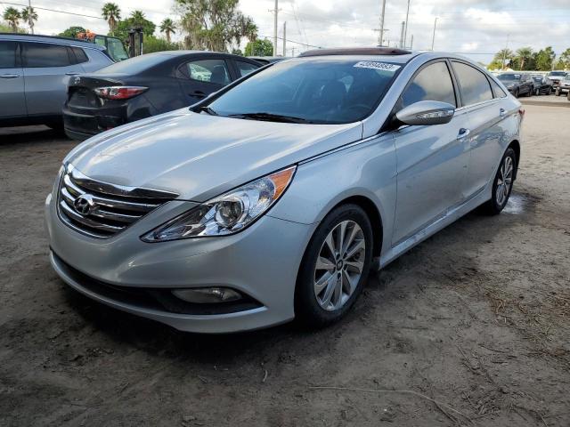 HYUNDAI SONATA SE 2014 with VIN 5NPEC4AB1EH870435 - Photo from auction