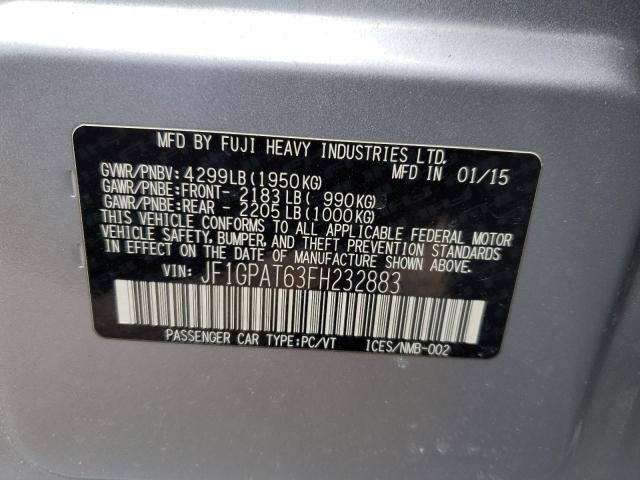 Photo 14 from auction – 2015 SUBARU IMPREZA SP with VIN JF1GPAT63FH232883