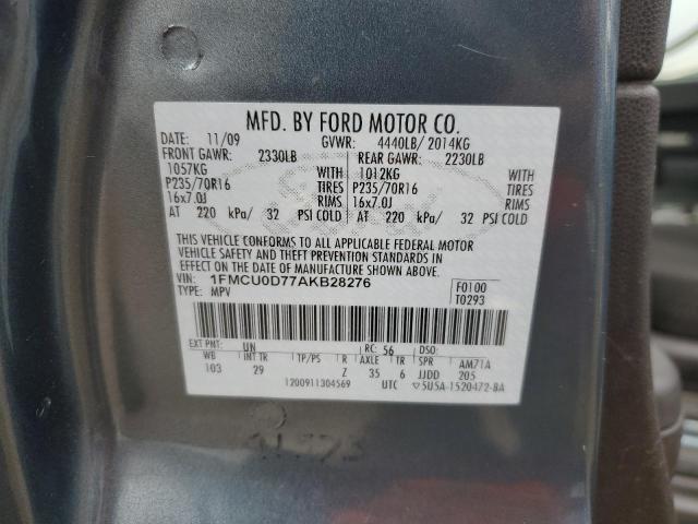 Фото 14 с аукциона – 2010 FORD ESCAPE XLT с VIN 1FMCU0D77AKB28276