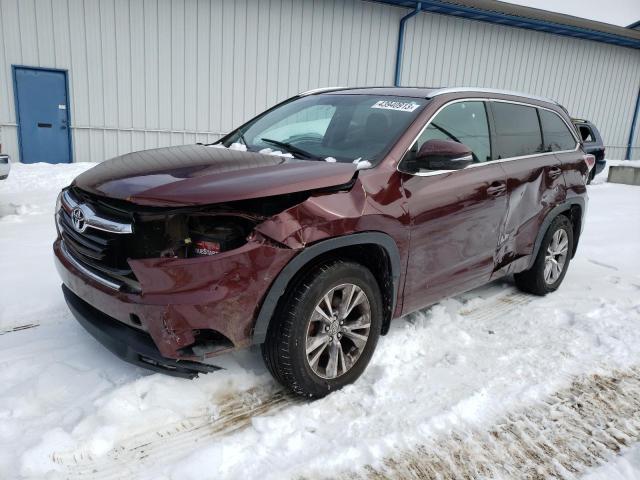 TOYOTA HIGHLANDER 2015 with VIN 5TDJKRFH9FS175949 - Photo from auction