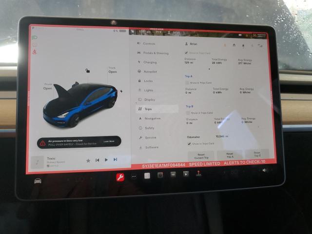 Photo 9 from auction – 2021 TESLA MODEL 3 with VIN 5YJ3E1EA1MF084844