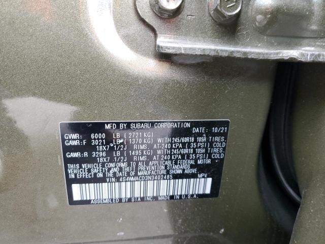 Foto 14 de la subasta – 2022 SUBARU ASCENT PRE con VIN 4S4WMACD3N3402485