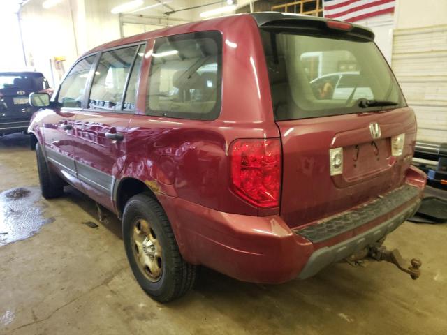 Photo 2 from auction – 2005 HONDA PILOT LX with VIN 2HKYF18195H556452
