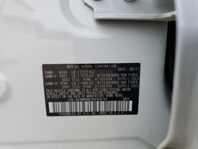 Photo 14 from auction – 2021 SUBARU ASCENT LIM with VIN 4S4WMAMD7M3468762