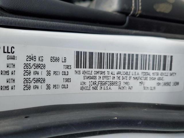 Photo 14 from auction – 2015 JEEP GRAND CHER with VIN 1C4RJFBG0FC680913