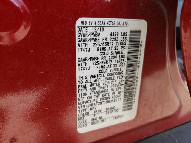 Photo 14 from auction – 2017 NISSAN ROGUE S with VIN JN8AT2MT1HW386517