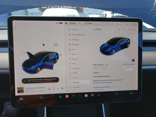 Photo 9 from auction – 2018 TESLA MODEL 3 with VIN 5YJ3E1EB4JF090206