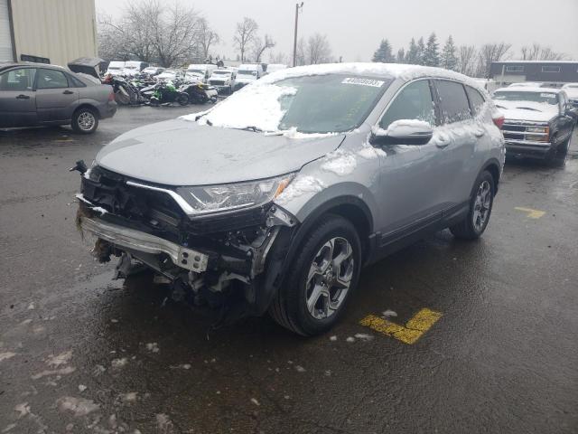 HONDA CR-V EX 2019 with VIN 5J6RW2H53KA019652 - Photo from auction