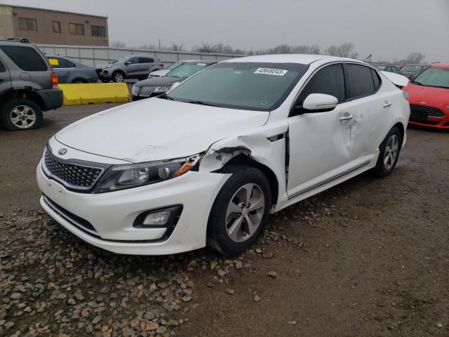 KIA OPTIMA HYB 2014 with VIN KNAGM4AD3E5075410 - Photo from auction