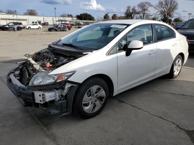 HONDA CIVIC LX 2013 with VIN 19XFB2F50DE280549 - Photo from auction