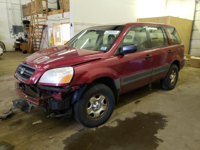 Photo 1 from auction – 2005 HONDA PILOT LX with VIN 2HKYF18195H556452