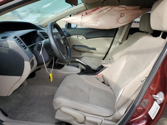 Photo 7 from auction – 2012 HONDA CIVIC LX with VIN 19XFB2F50CE320899