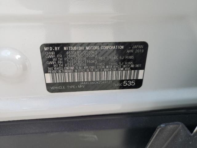 Photo 14 from auction – 2019 MITSUBISHI ECLIPSE CR with VIN JA4AS3AA2KZ049121