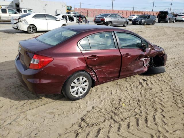 Photo 3 from auction – 2012 HONDA CIVIC LX with VIN 19XFB2F54CE349032
