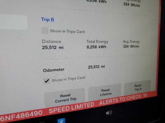 Photo 9 from auction – 2022 TESLA MODEL Y with VIN 7SAYGDEF6NF486490