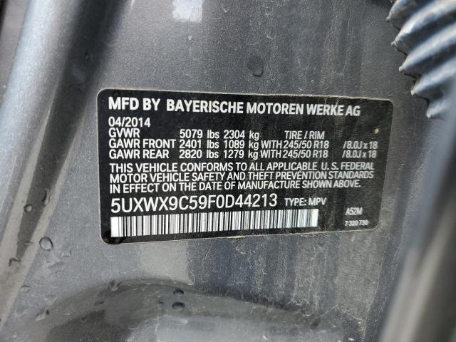 Photo 14 from auction – 2015 BMW X3 XDRIVE2 with VIN 5UXWX9C59F0D44213