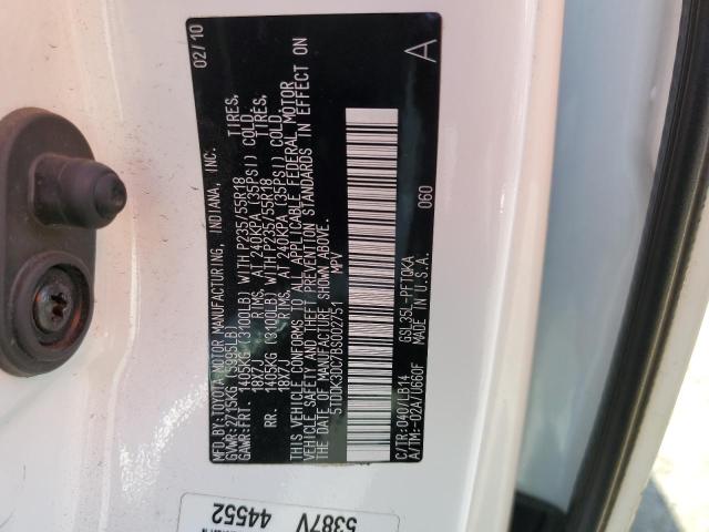 Photo 14 from auction – 2011 TOYOTA SIENNA XLE with VIN 5TDDK3DC7BS002751