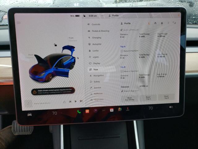 Photo 9 from auction – 2019 TESLA MODEL 3 with VIN 5YJ3E1EAXKF344736
