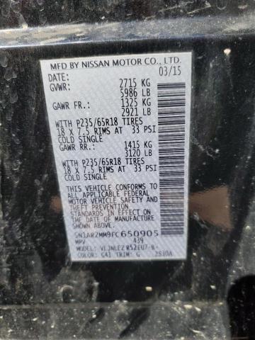Photo 14 from auction – 2015 NISSAN PATHFINDER with VIN 5N1AR2MM9FC650905