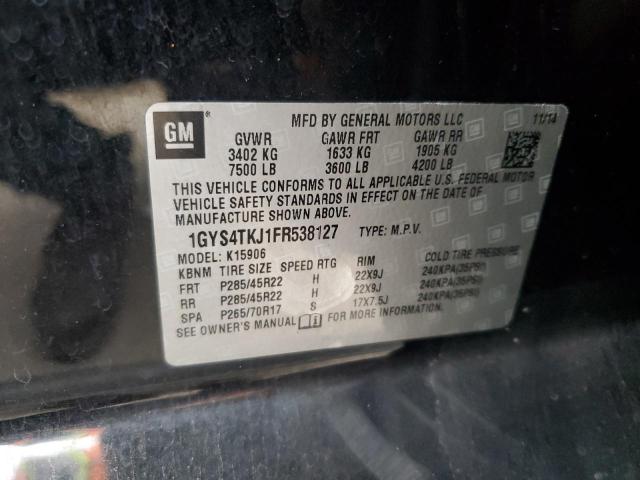 Photo 14 from auction – 2015 CADILLAC ESCALADE E with VIN 1GYS4TKJ1FR538127
