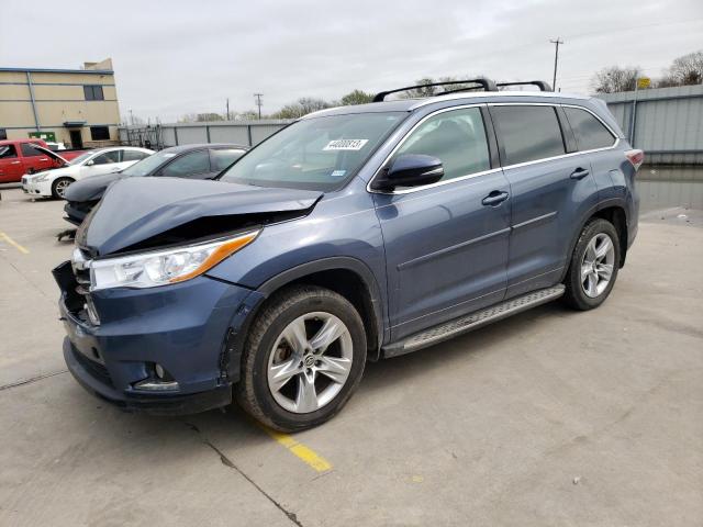 TOYOTA HIGHLANDER 2016 with VIN 5TDYKRFH1GS121979 - Photo from auction