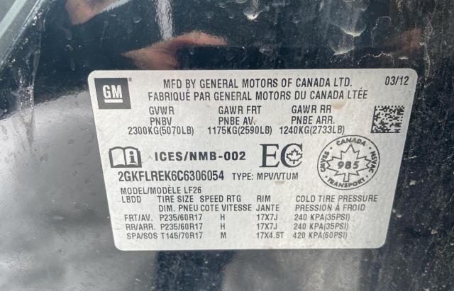 Photo 10 from auction – 2012 GMC TERRAIN SL with VIN 2GKFLREK6C6306054