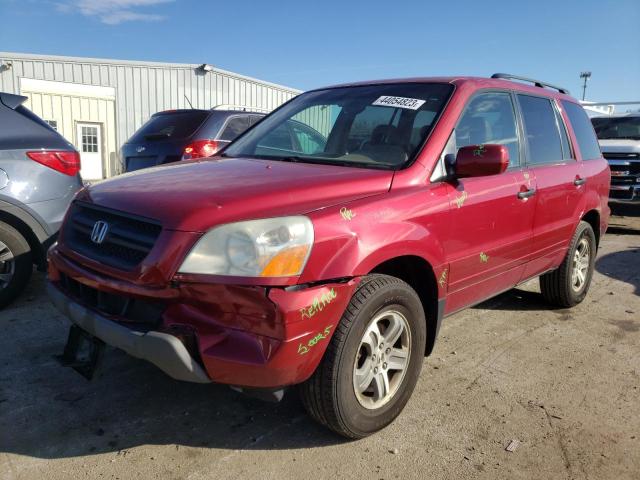 HONDA PILOT EXL 2004 with VIN 2HKYF18544H564590 - Photo from auction