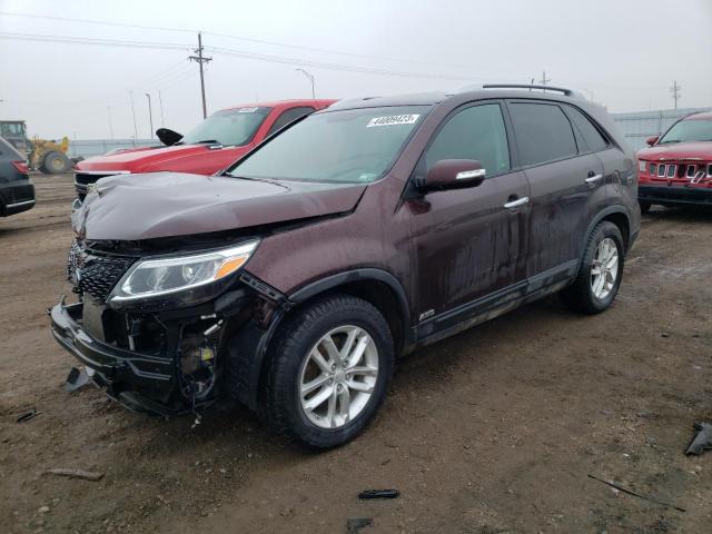KIA SORENTO LX 2014 with VIN 5XYKTDA79EG497702 - Photo from auction