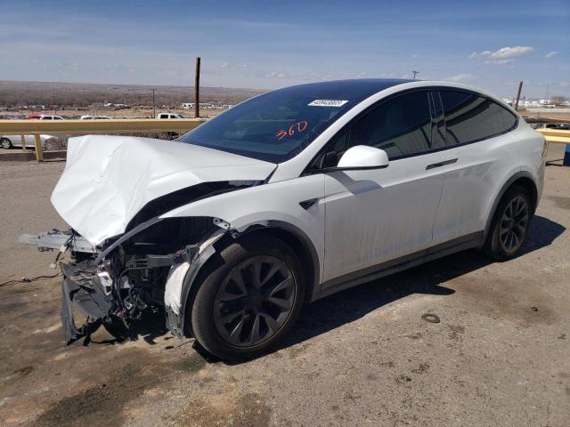 TESLA MODEL X 2022 with VIN 7SAXCBE66NF355071 - Photo from auction