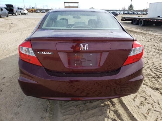Photo 6 from auction – 2012 HONDA CIVIC LX with VIN 19XFB2F54CE349032