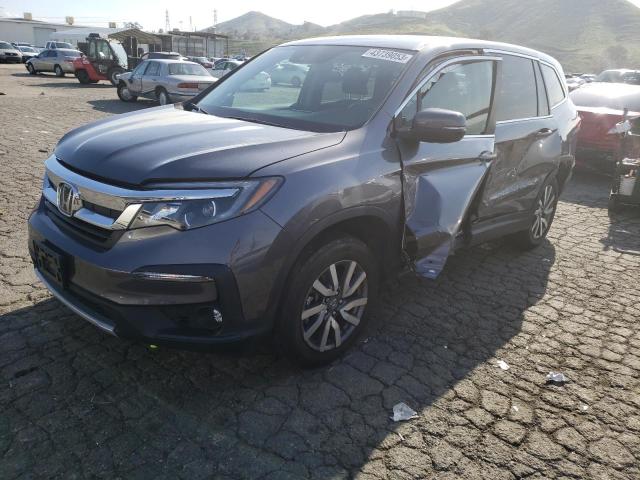 Photo 1 from auction – 2021 HONDA PILOT exl with VIN 5FNYF5H58MB001208