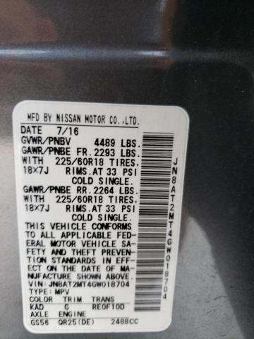 Photo 14 from auction – 2016 NISSAN ROGUE S with VIN JN8AT2MT4GW018704