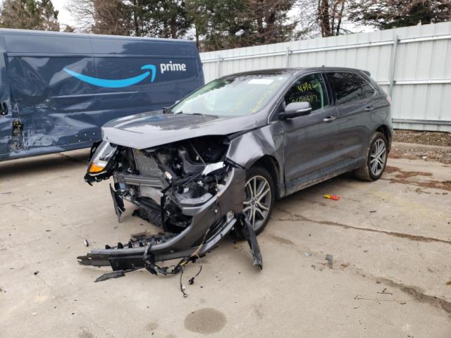 FORD EDGE TITAN 2021 with VIN 2FMPK4K98MBA07256 - Photo from auction