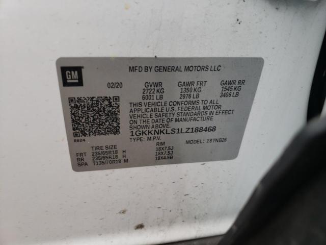 Photo 14 from auction – 2020 GMC ACADIA SLE with VIN 1GKKNKLS1LZ188468