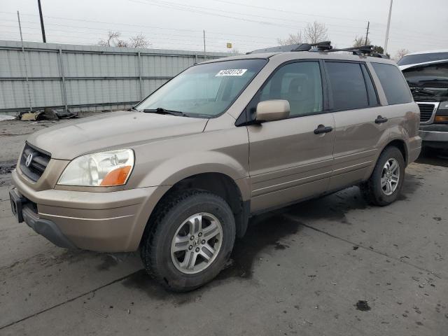 HONDA PILOT EXL 2004 with VIN 2HKYF18634H586864 - Photo from auction