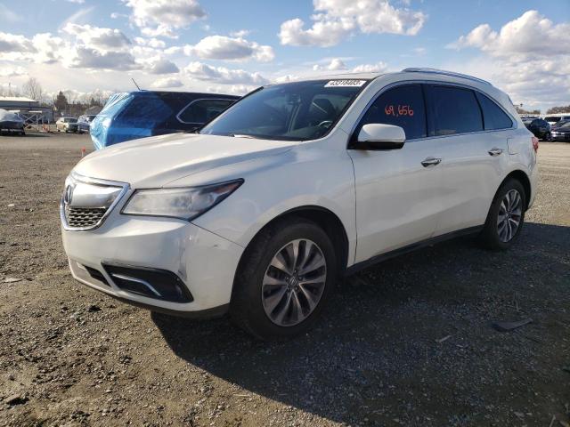 ACURA MDX TECHNO 2015 with VIN 5FRYD4H4XFB027592 - Photo from auction