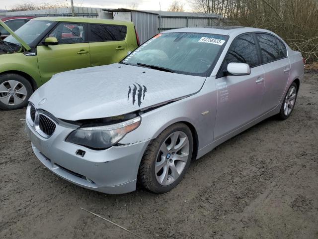 BMW 545 I 2005 with VIN WBANB33535CN65516 - Photo from auction