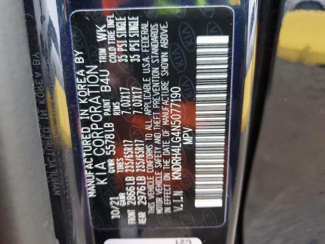 Photo 14 from auction – 2022 KIA SORENTO EX with VIN KNDRH4LG4N5077190