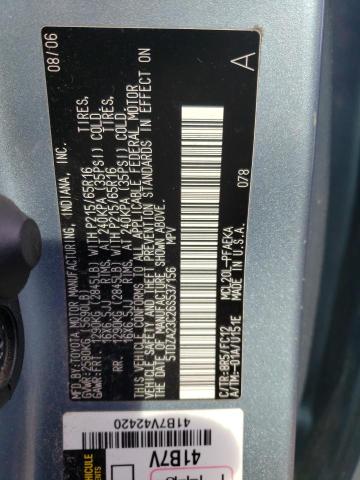 Photo 14 from auction – 2006 TOYOTA SIENNA CE with VIN 5TDZA23C26S537156