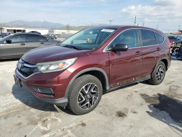 HONDA CR-V SE 2016 with VIN 2HKRM3H42GH548485 - Photo from auction