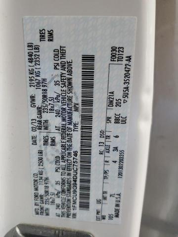 Photo 14 from auction – 2013 FORD ESCAPE SE with VIN 1FMCU9G94DUC75746