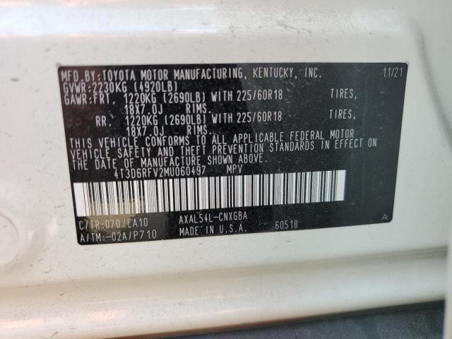 Photo 14 from auction – 2021 TOYOTA RAV4 LIMIT with VIN 4T3D6RFV2MU060497