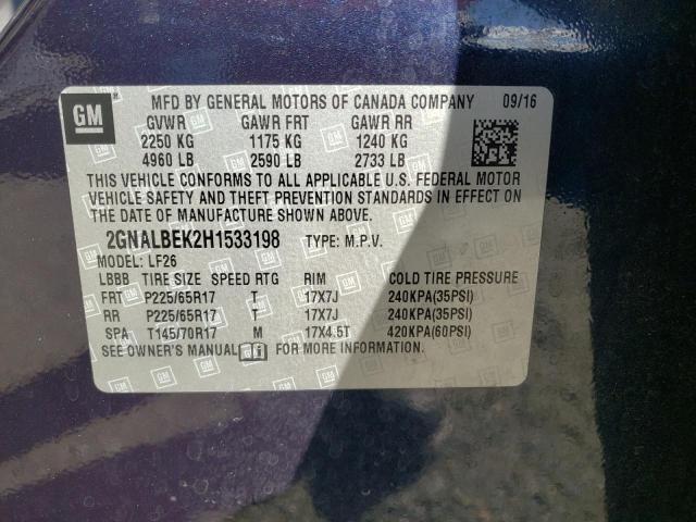Photo 14 from auction – 2017 CHEVROLET EQUINOX LS with VIN 2GNALBEK2H1533198