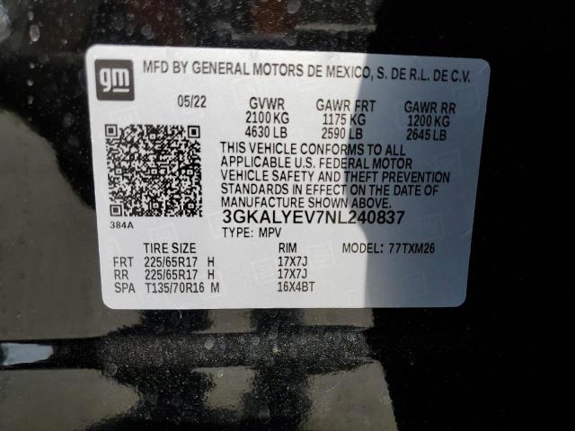 Photo 14 from auction – 2022 GMC TERRAIN AT with VIN 3GKALYEV7NL240837