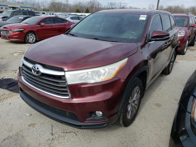 TOYOTA HIGHLANDER 2014 with VIN 5TDZKRFH0ES015959 - Photo from auction