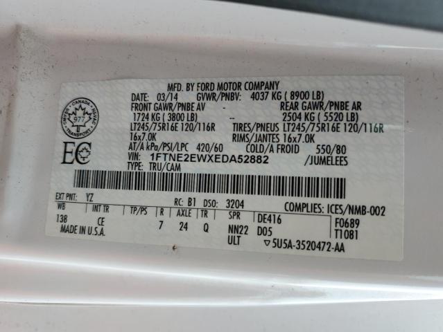 Photo 14 from auction – 2014 FORD ECONOLINE with VIN 1FTNE2EWXEDA52882