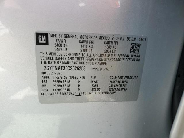 Photo 14 from auction – 2012 CADILLAC SRX LUXURY with VIN 3GYFNAE30CS526253