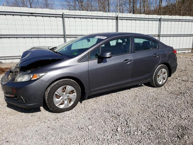 HONDA CIVIC LX 2013 with VIN 19XFB2F50DE054608 - Photo from auction